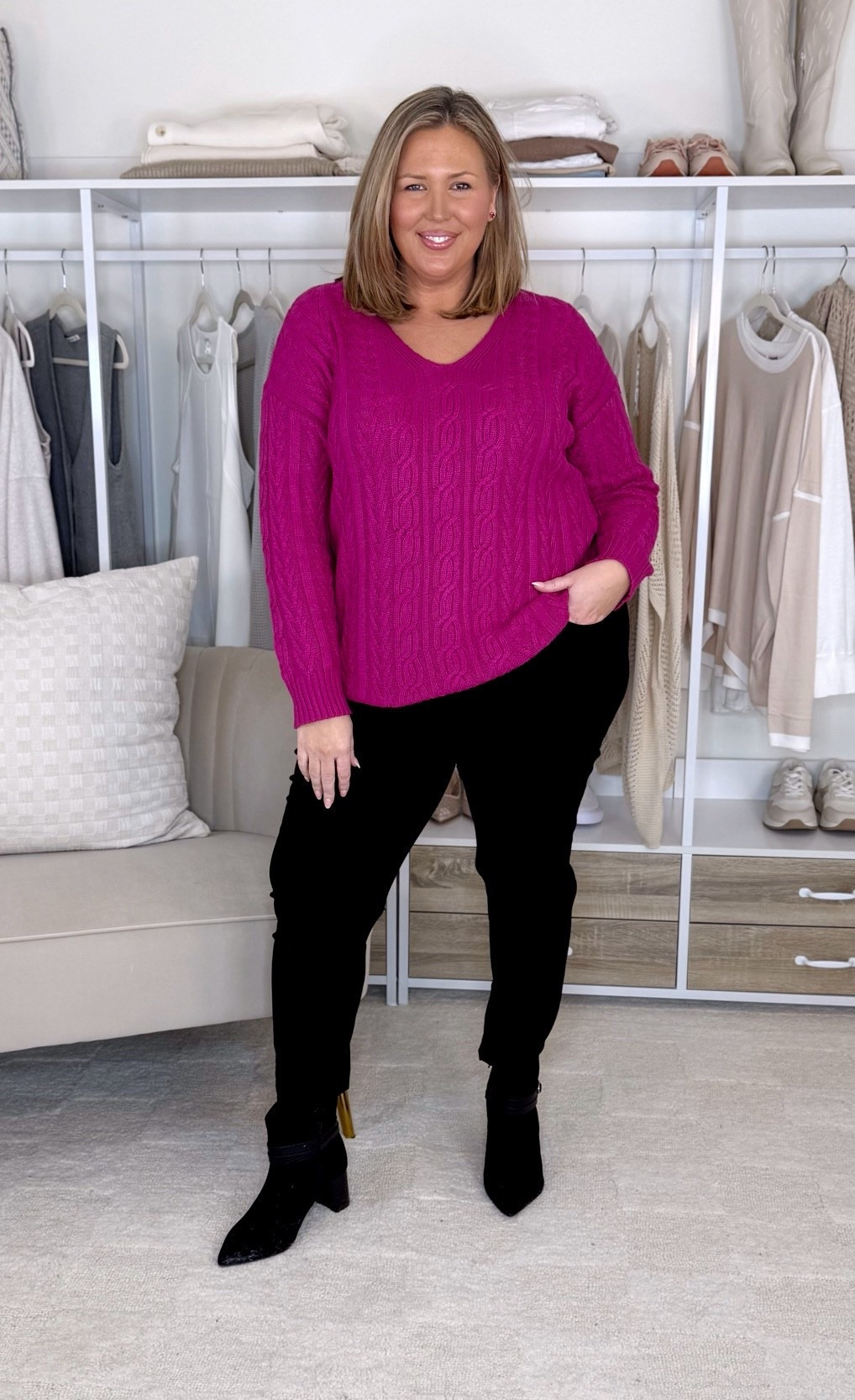 Wearing a 18/20 in the top and 18 in the jeans!

Plus size fashion, winter outfit ideas, midsize fashion, mom style, lane bryant haul, everyday outfit fashion

#LTKMidsize #LTKPlusSize #LTKOver40