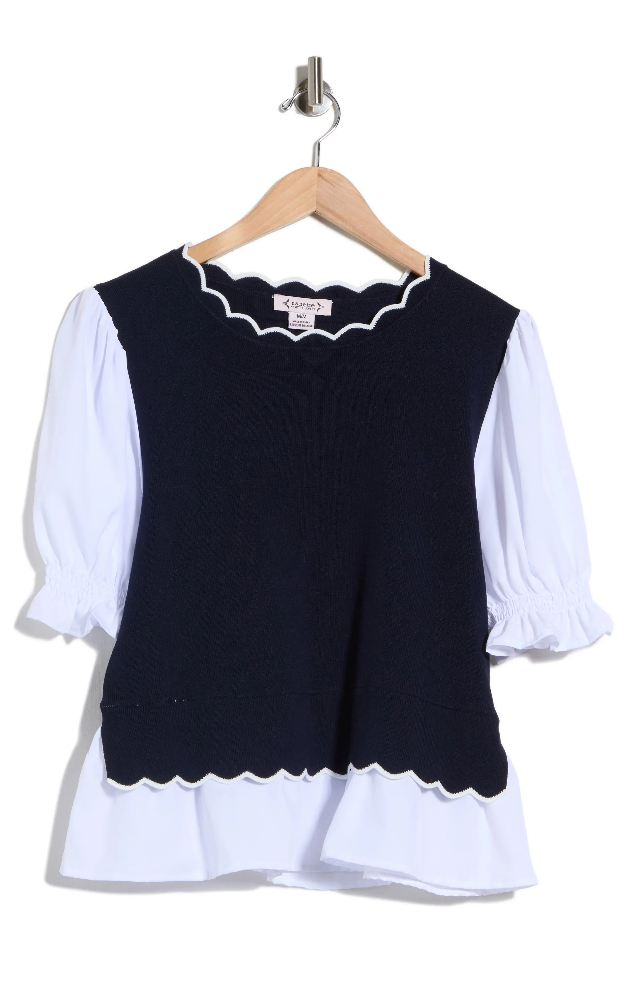 Scalloped Twofer Sweater (Women) | Nordstromrack | Nordstrom Rack