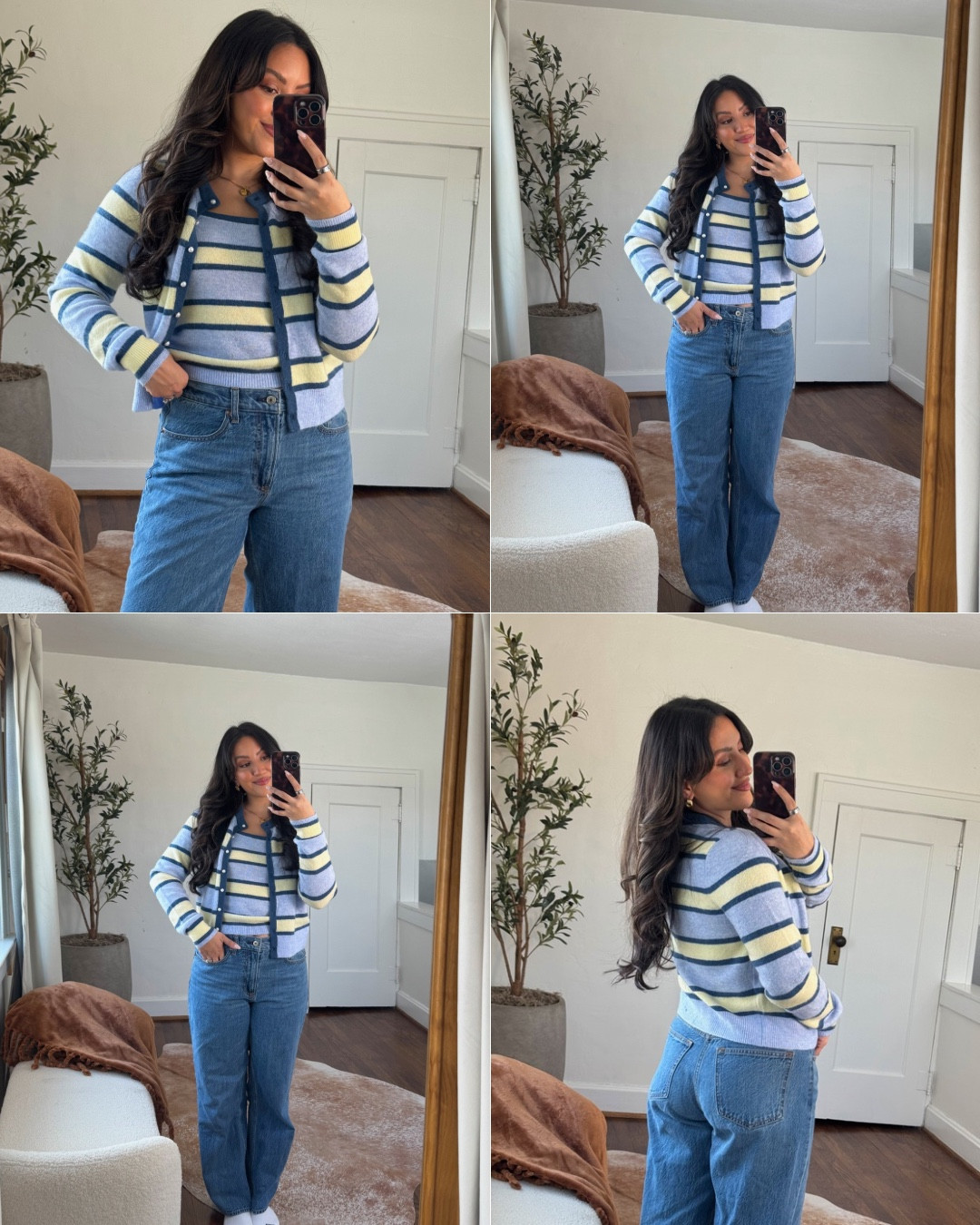 High rise loose Jean- 27 short. My most worn denim!

Stack code “DENIMAF”.
Size small in striped shirts

#LTKPetite #LTKSaleAlert #LTKootd