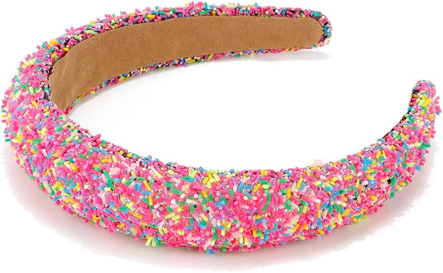 Atoden Padded Headbands for Women Head Bands for Women's Hair Non Slip Pink Headband Wide Fashion... | Amazon (US)