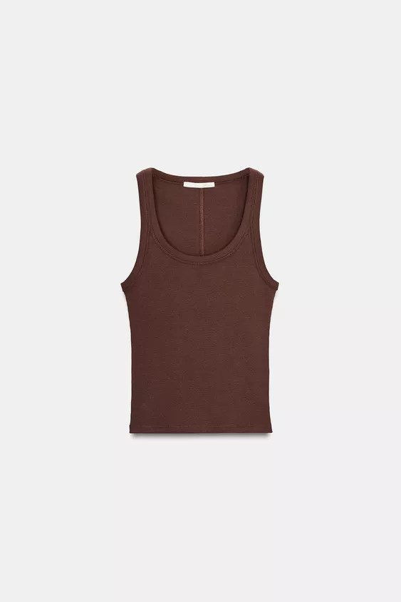 RIB SLEEVELESS TOP | Zara Canada
