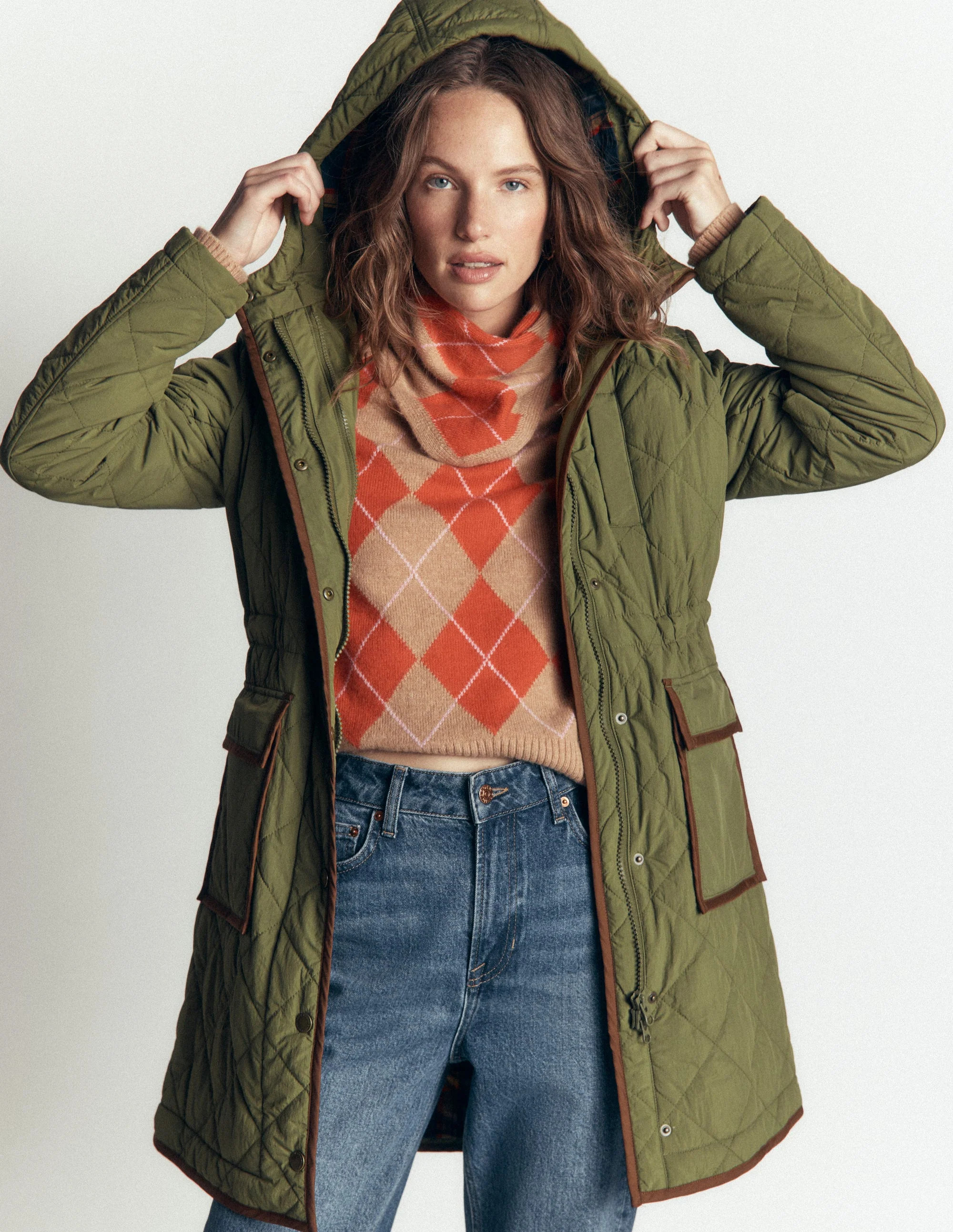 Quilted 4-in-1 Parka-Woodland Green | Boden (US)