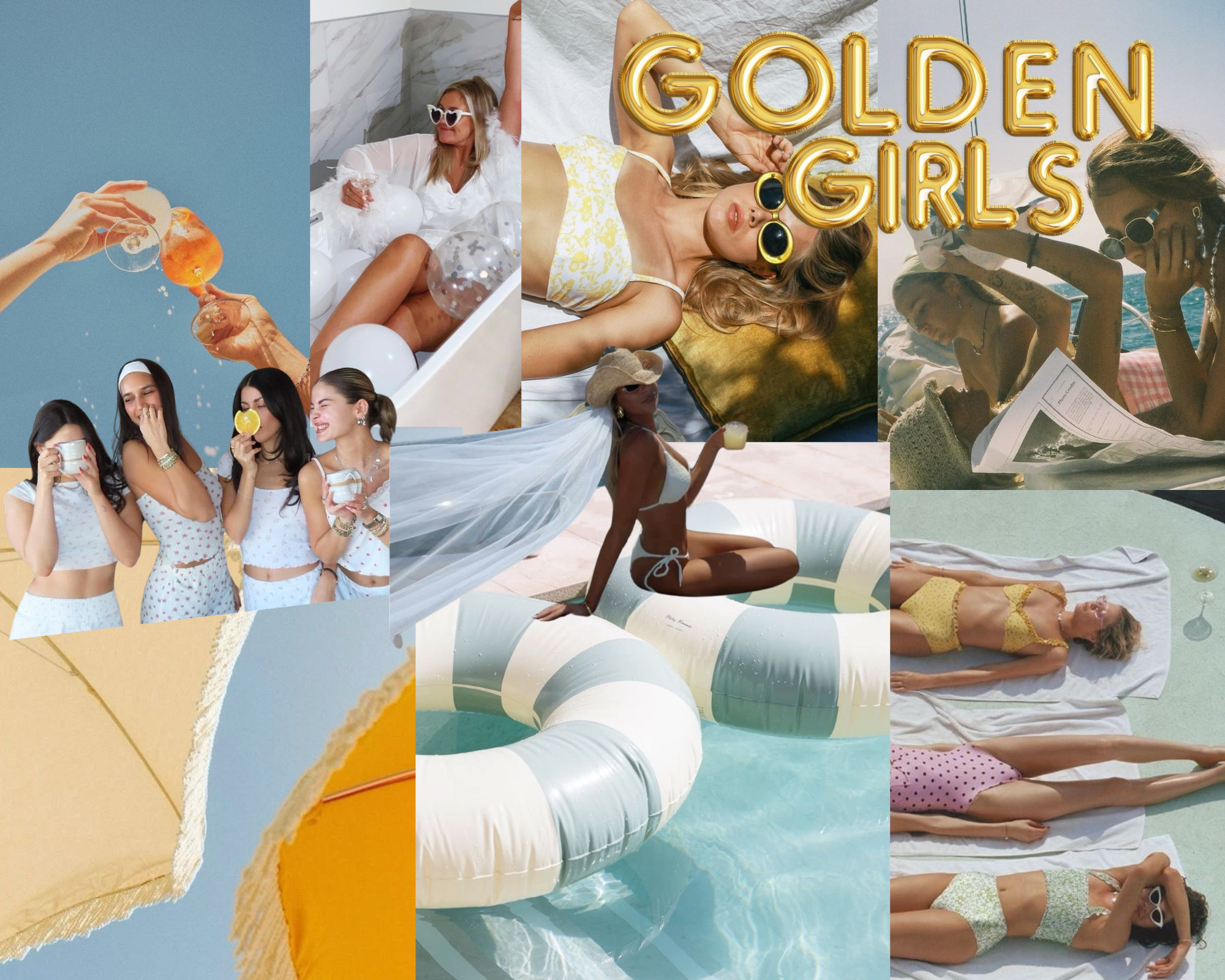 Golden Girls Bachelorette Outfit Inspo
Yellows, pastels, gold, and hues of bright summery colors that really bring out that golden look.  

 #LTKSummerEdit #LTKParties #LTKTravel