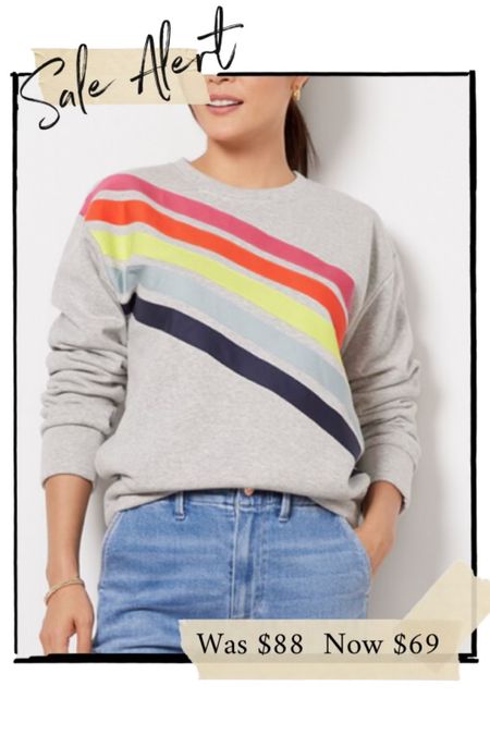 Evereve sweatshirt on sale 🌈



#LTKsalealert