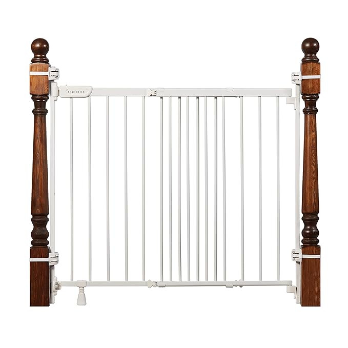 Summer Metal Banister & Stair Safety Pet and Baby Gate, 31"-46" Wide, 32.5" Tall, Install Baniste... | Amazon (US)