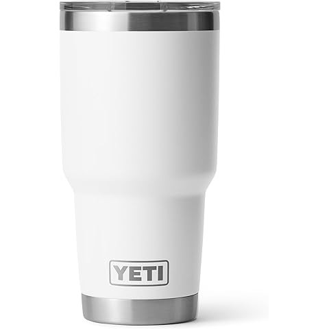 YETI Rambler 25 oz Straw Mug, Vacuum Insulated, Stainless Steel, White | Amazon (CA)