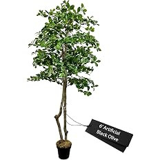 Cypress & Alabaster Handmade 6ft Italian Black Olive Leaf Artificial Tree with Ethically Sourced ... | Amazon (US)