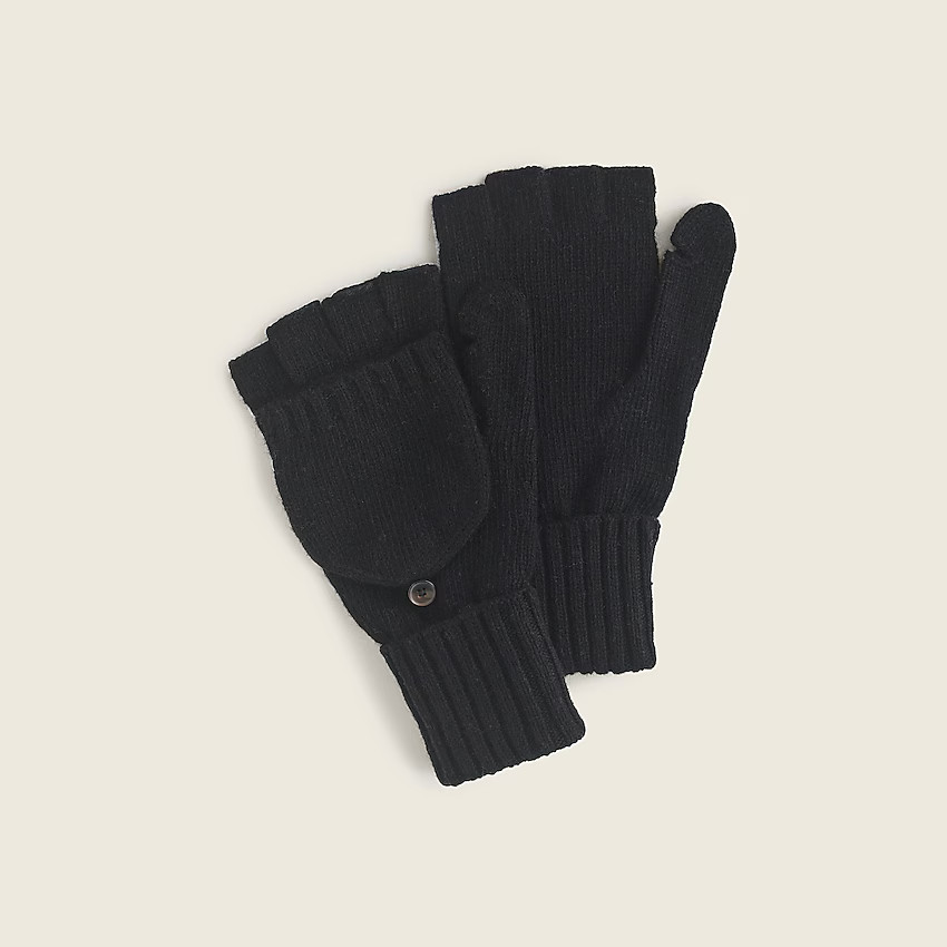 Fine ribbed knit glitten | J. Crew US