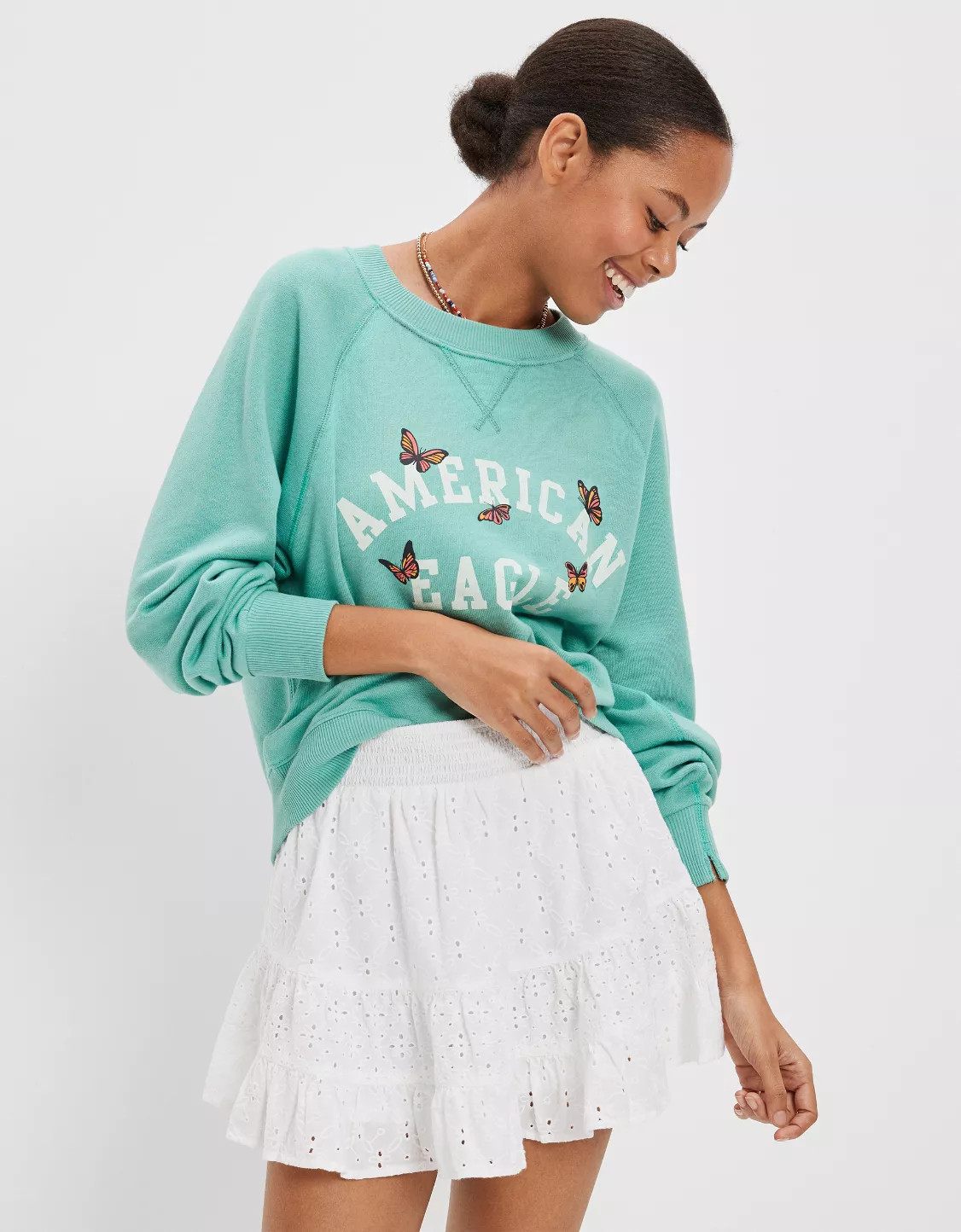 AE Tiered Mini Skort | American Eagle Outfitters (US & CA)