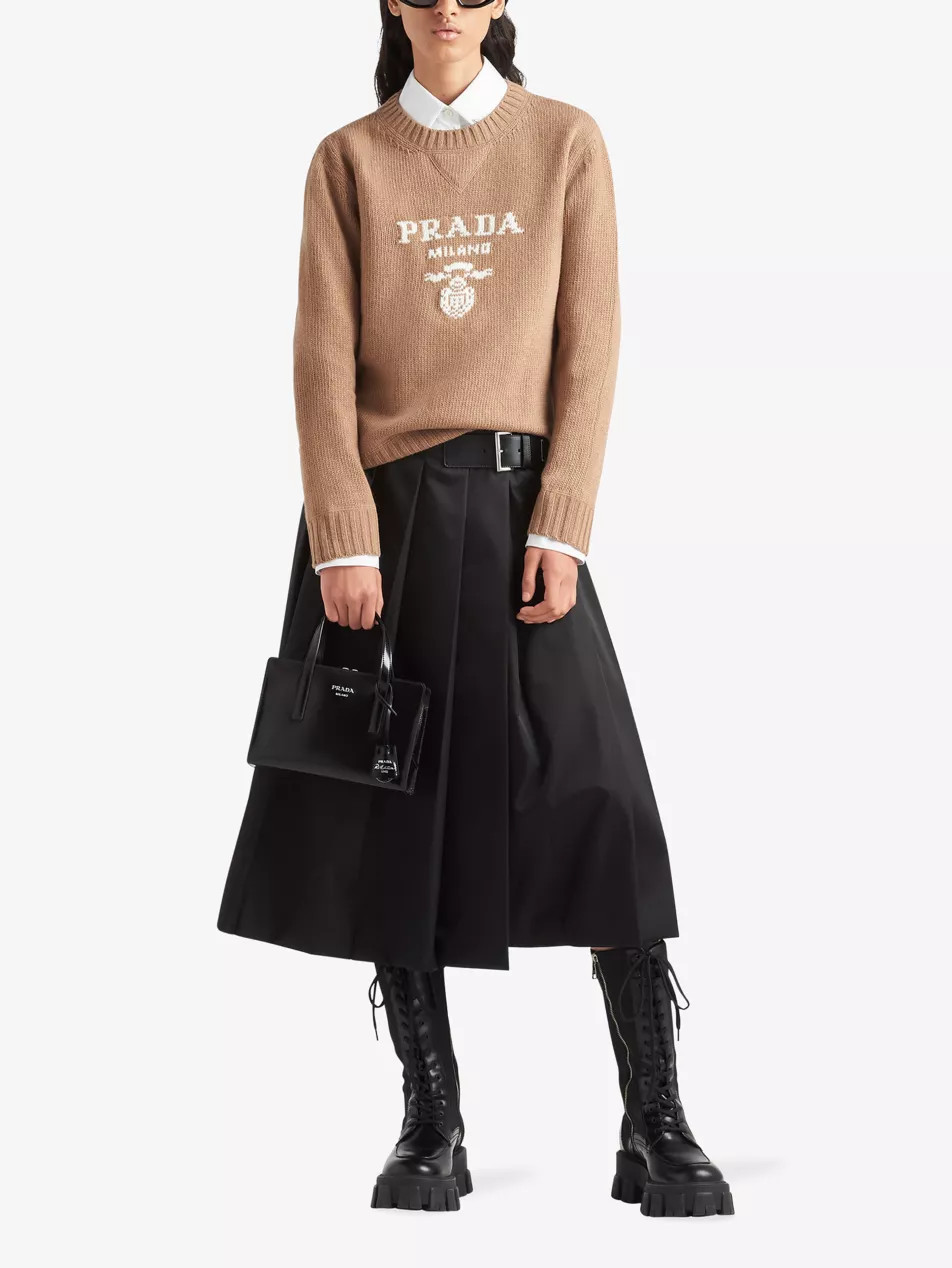 Logo-intarsia cashmere and wool-blend sweater | Selfridges