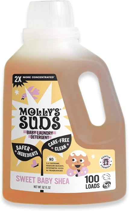 Molly's Suds Baby Liquid Laundry Detergent | Removes Formula, Poop & Spit-Up Stains | Extra Gentl... | Amazon (US)