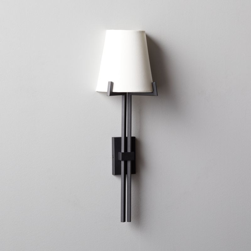 Ornado Black Wall Sconce | CB2 | CB2