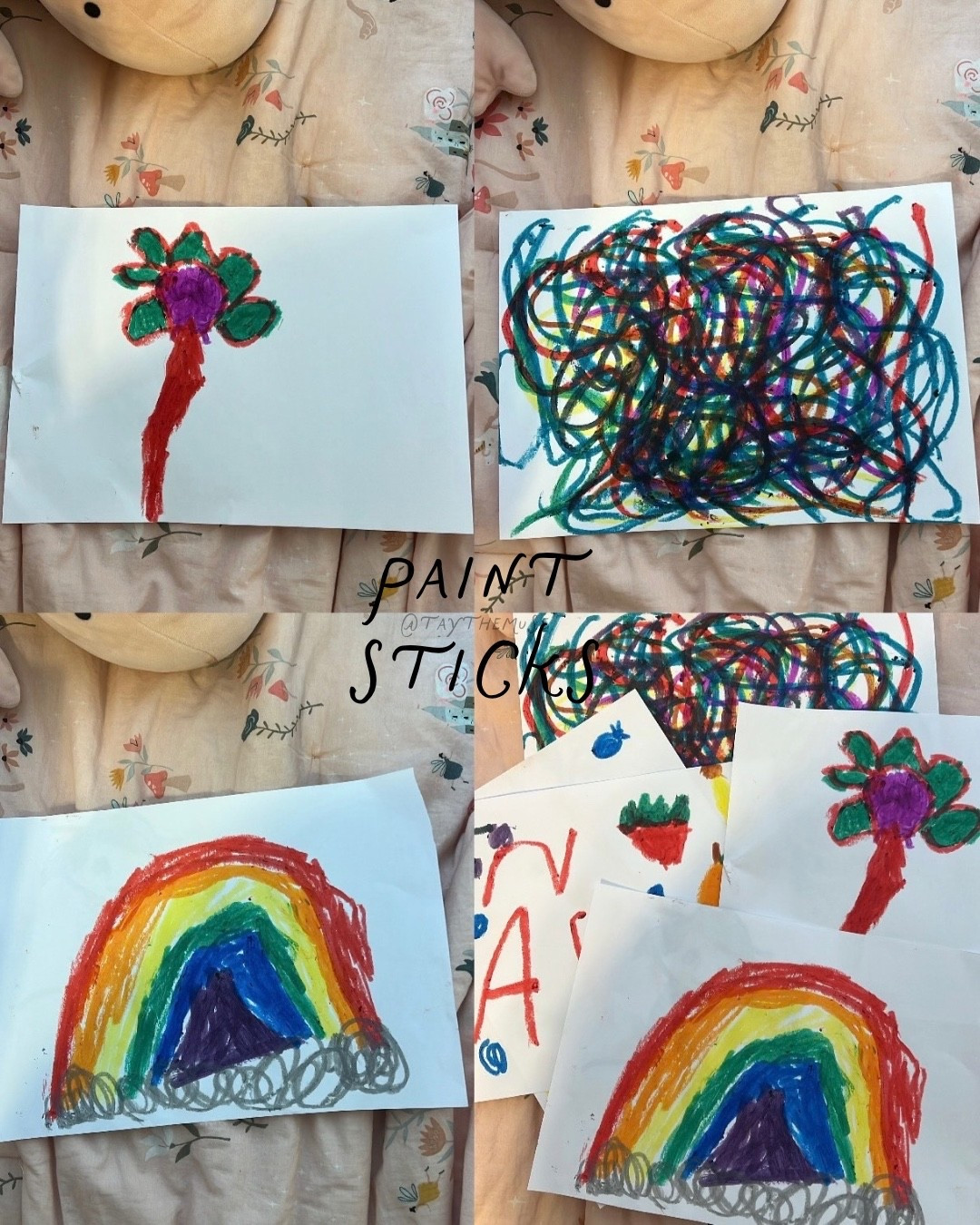 paint sticks 🎨👩🏽‍🎨💘
(artwork by my daughter!! 👧🏽) 