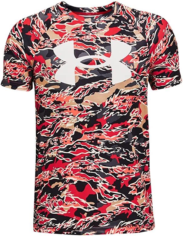 Under Armour Boys' Tech Big Logo Printed Short-Sleeve T-Shirt | Amazon (US)