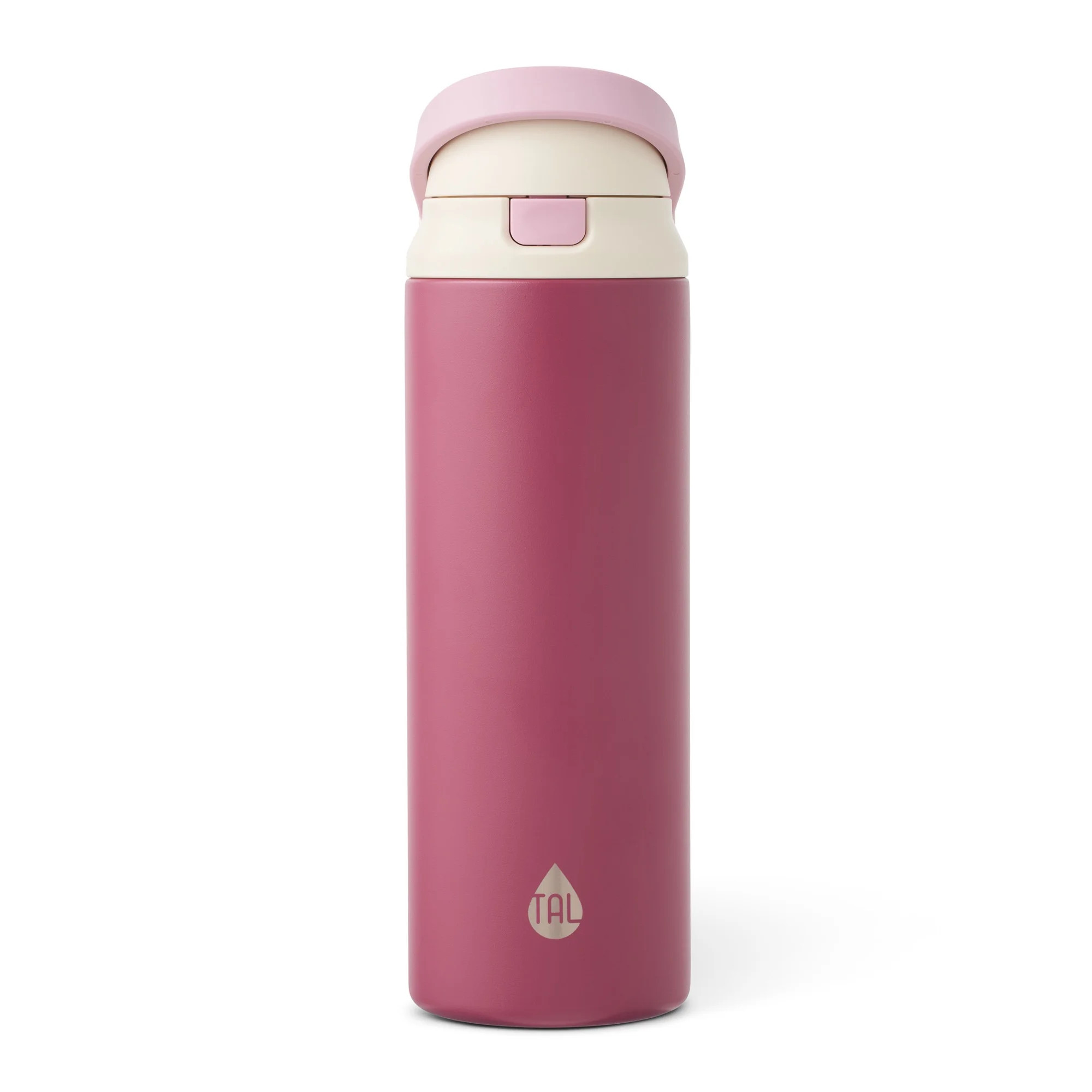 TAL 24oz Stainless Steel 2-in-1 Water Bottle with Straw and Chug Lid, Berry - Walmart.com | Walmart (US)