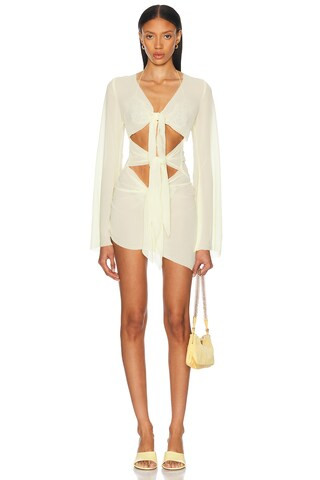 Bananhot Maci Mini Dress in Yellow | FWRD 