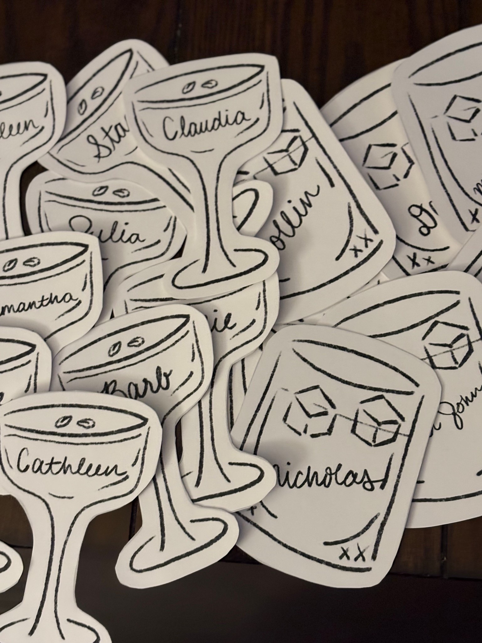 ✨ Setting the tone before the big “I do” ✨ These rehearsal dinner place cards are the sweetest detail for your night-before celebration. Personalized, chic, and functional — they make every guest feel special while adding a touch of elegance to the table 🤍

#LTKWedding #LTKFindsUnder100