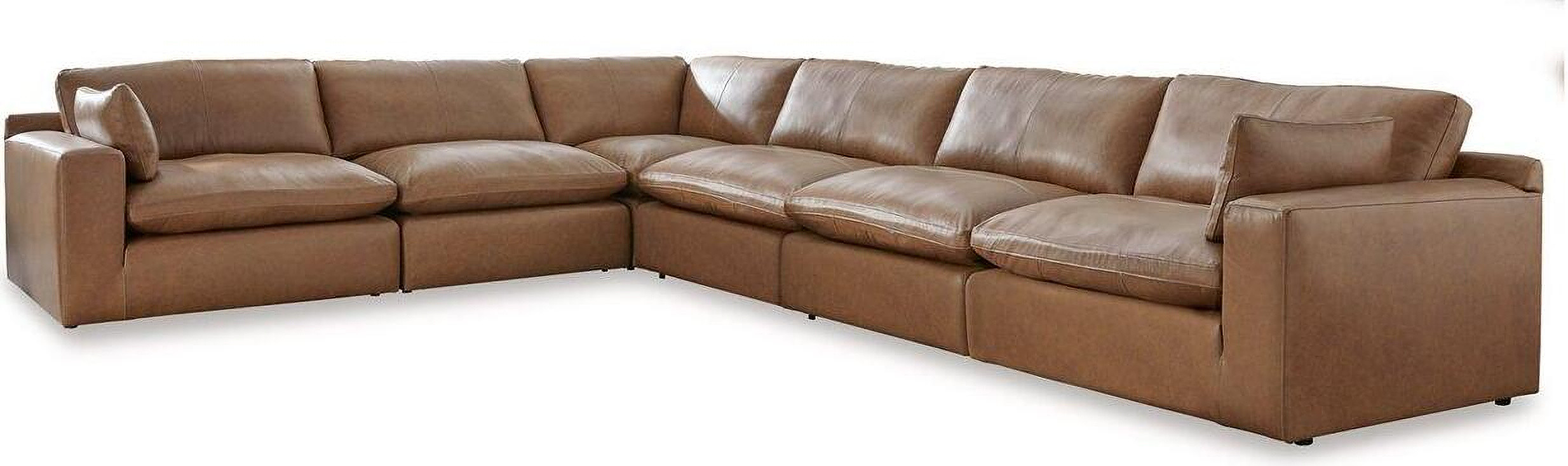 Emilia 6-Piece Sectional In Caramel | 1stopbedrooms