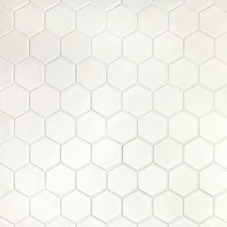 Maine Cement White 12 in. x 12 in. Hexagon Matte Ceramic Mosaic Floor and Wall Tile (0.96 sq. ft./Sheet) | The Home Depot