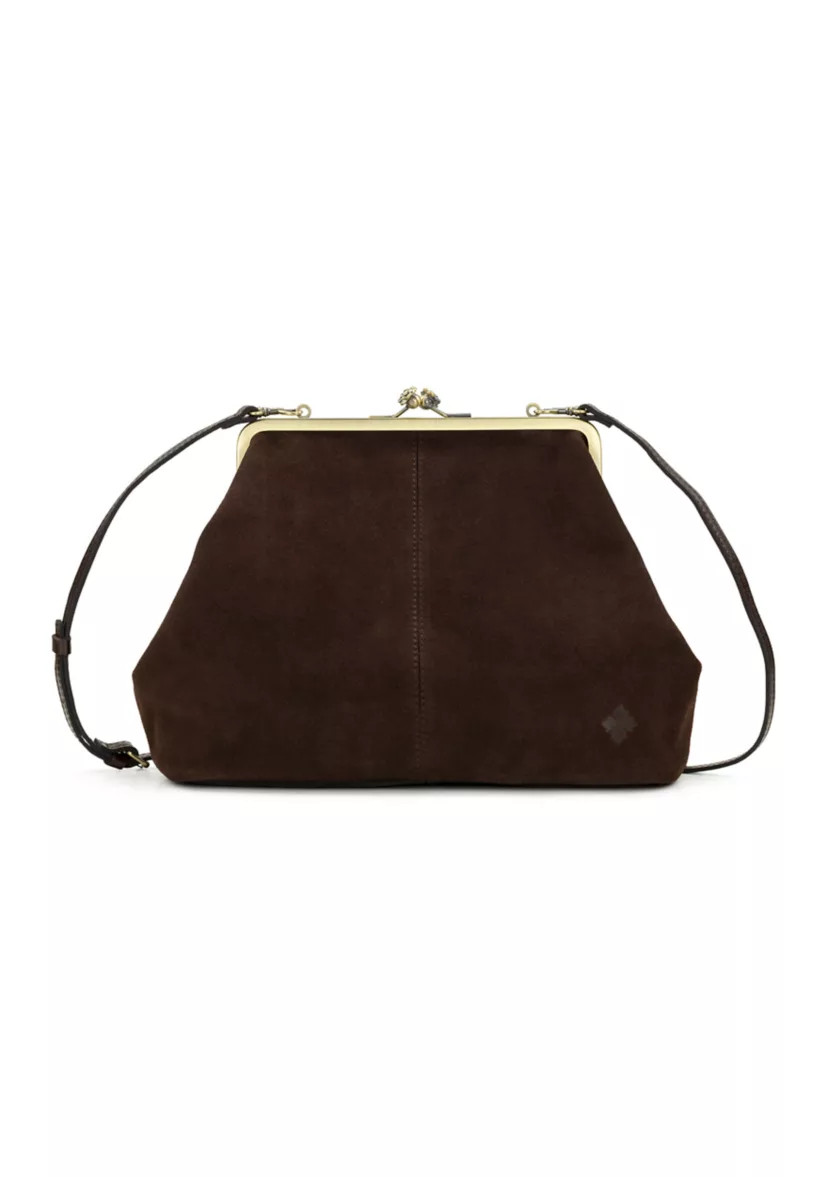 Vivienne Medium Frame Suede Bag | Belk