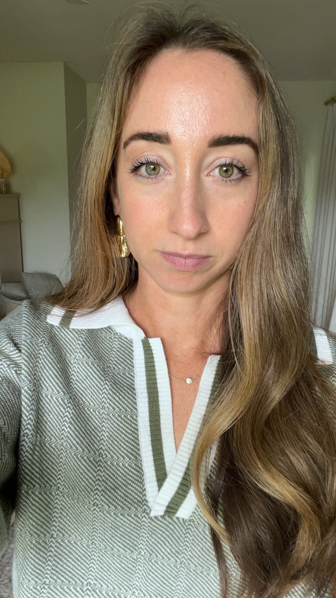 I’m filming the video for Tiny Magnetics. Help me pick a fall outfit. Option 1