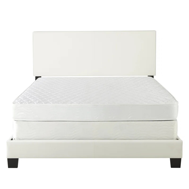 Boyd Sleep Florence Faux Leather Fabric Upholstered Platform Bed Frame w/Adjustable Headboard, no... | Wayfair North America