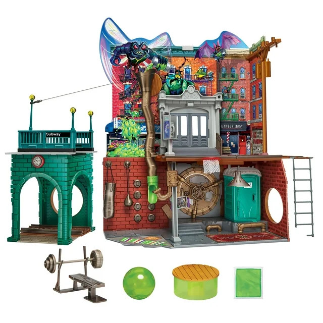 Teenage Mutant Ninja Turtles Mutant Mayhem Sewer Lair Multicolor Action Figure Playset by Playmat... | Walmart (US)