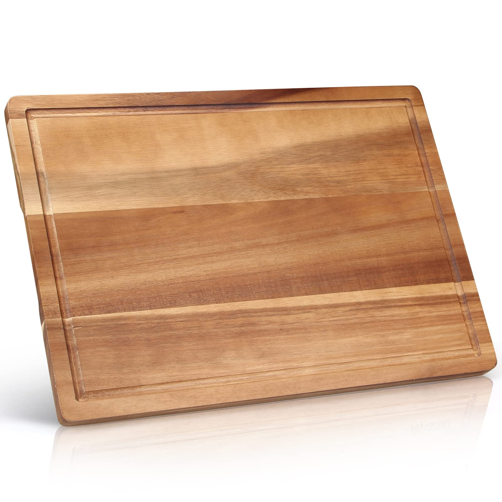 17" Best Acacia Wood Cutting Board for Kitchen Large Charcuterie Board Wooden Chopping Boards But... | Amazon (US)