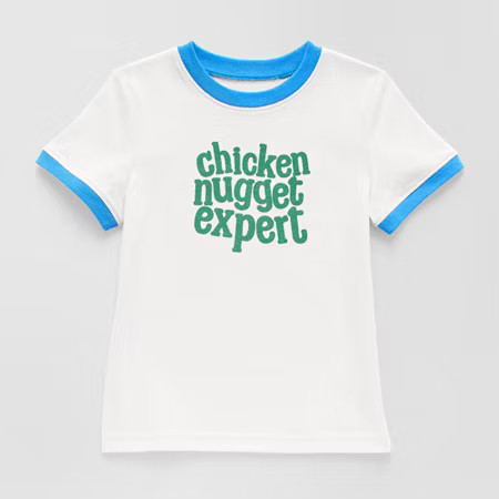Okie Dokie Toddler & Little Boys Crew Neck Short Sleeve Graphic T-Shirt, 2t, White | JCPenney