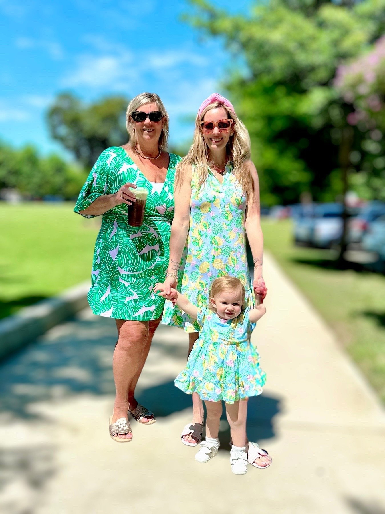 🌴Three generations of Lilly!💚💗

Wearing the Lilly Pulitzer Riegan dress in size XS—this easy tiered cotton poplin shirtdress is a warm-weather dream 💐 Lightweight, breezy, and perfect for chasing toddlers in style! Paired with white sandals and a pink knotted headband for a playful pop. 🎀

My little one is twinning in the Lilly Pulitzer infant girls’ dress with the sweetest flutter sleeves and full skirt. A mommy-and-me moment we’ll cherish forever. 👩‍👧✨

My mom is rocking the Lilly Pulitzer Parigi Romper, a best-seller for a reason! Soft, stretchy jersey with a flattering waist tie and comfy dolman sleeves—effortless and chic for summer outings. 🍃 She’s wearing it with metallic slides and oversized sunnies for that classic Palm Beach vibe. 🕶️🌞

Everything’s linked for you in my LTK—including our accessories! 👒

#MommyAndMe #LillyPulitzer #RieganDress #LillyParigiRomper #LillyBaby #CoastalStyle #LTKfamily #LTKunder100 #PreppyStyle #PalmBeachPrep #summerstyle #LTKxLillyPulitzer


#LTKSeasonal #LTKKids #LTKBaby #LTKFindsUnder100