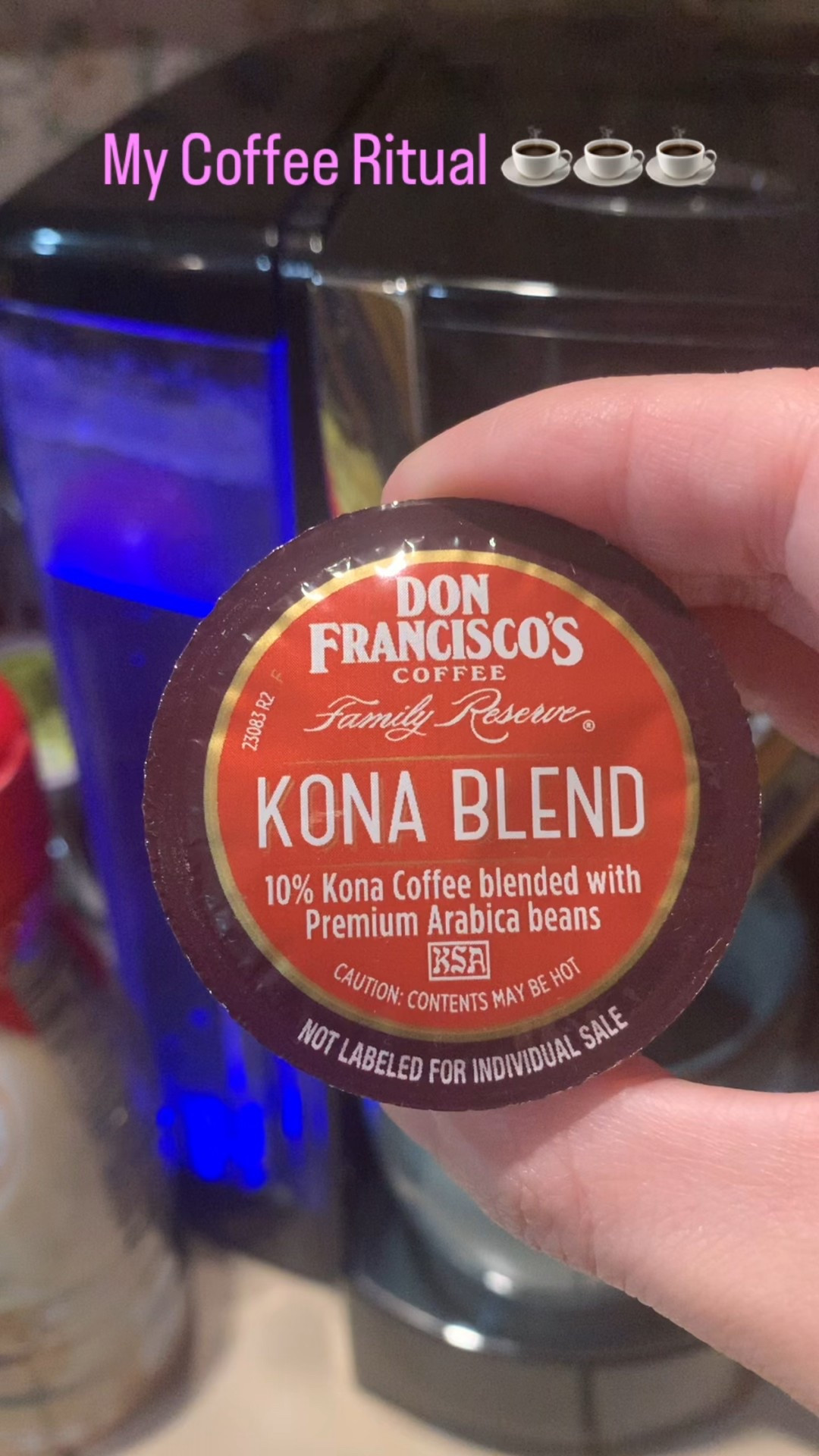 My coffee ☕️ ritual is so special to me! It’s the part of the day I can unwind and enjoy each part of the ritual from the smell of the coffee to the sounds of adding my favorite creamer and sugar. Slowing sipping and savoring the flavor is a nice way to start my day. I like to use Don Francisco’s Kona Coffee Blend K-Cups, with some Smart Way  Sugar and Coffee Mate Creamer. This blend is the best coffee I’ve ever had. ☕️🫙🥛

#LTKU #LTKCon #LTKHome
