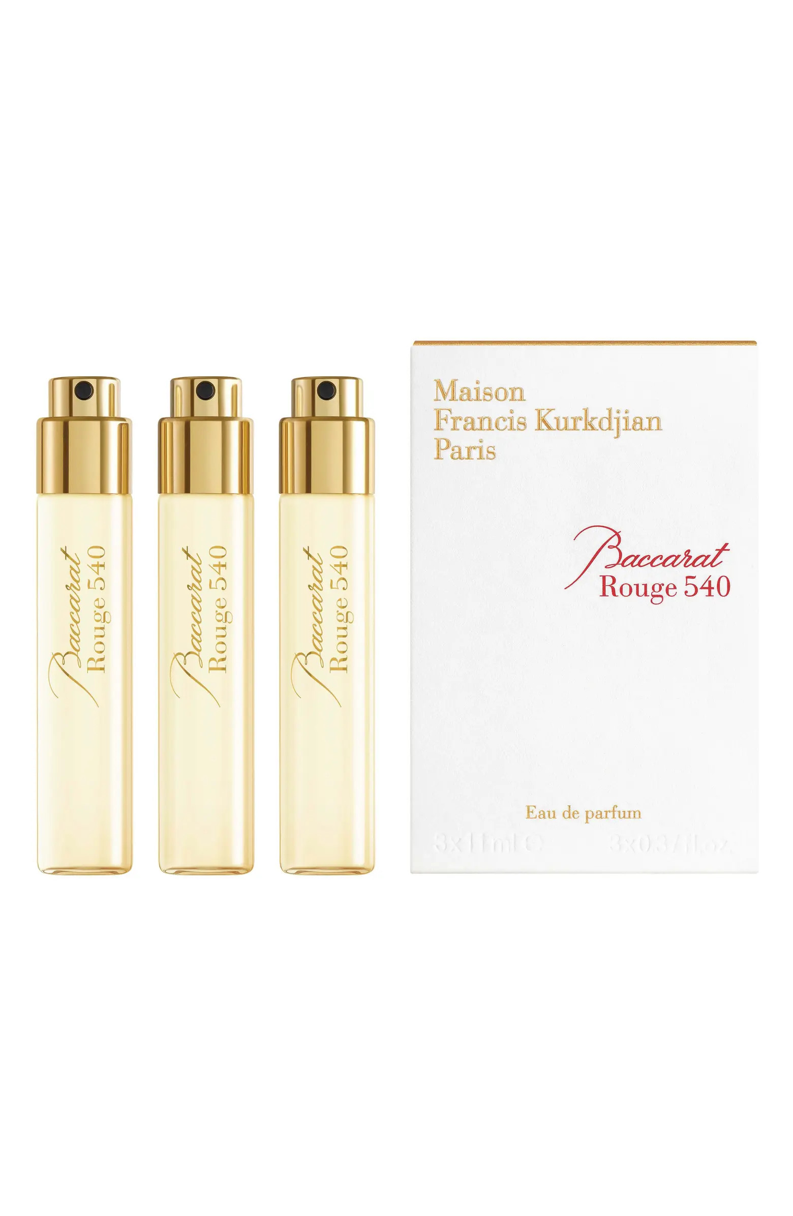 Paris Baccarat Rouge 540 Eau de Parfum Refill Trio | Nordstrom