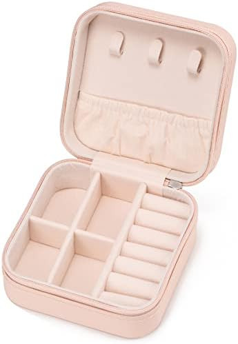Mini Jewelry Travel Case,Small Jewelry Box,Traveling Jewelry Organizer,Portable Jewellery Storage... | Amazon (US)