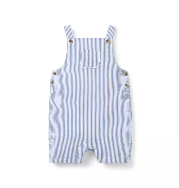 Baby Striped Seersucker Overall | Janie and Jack