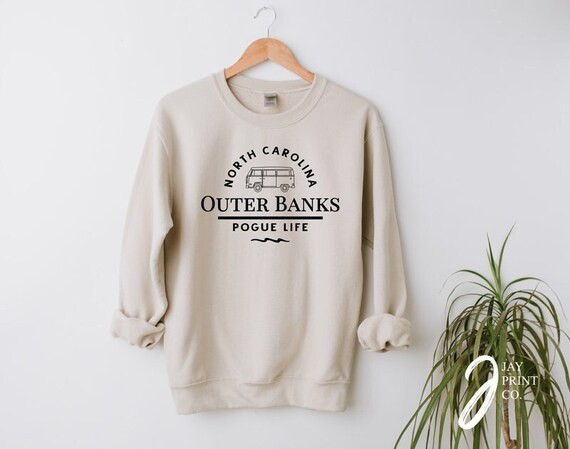 North Carolina Outer Banks Pogue Life Sweatshirt | Etsy | Etsy (US)