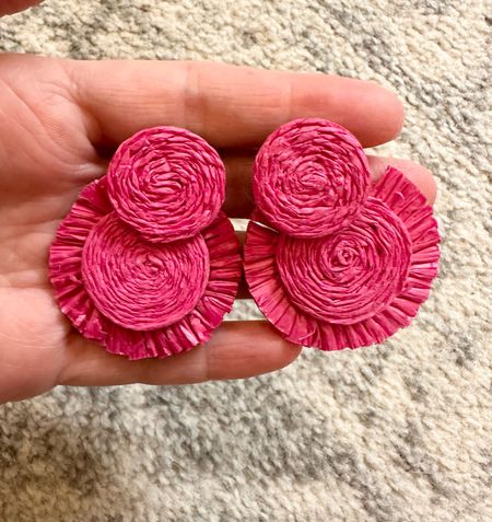 $13 raffia earrings from Target! Comes in 5 colors! 

#LTKFind #LTKstyletip #LTKtravel