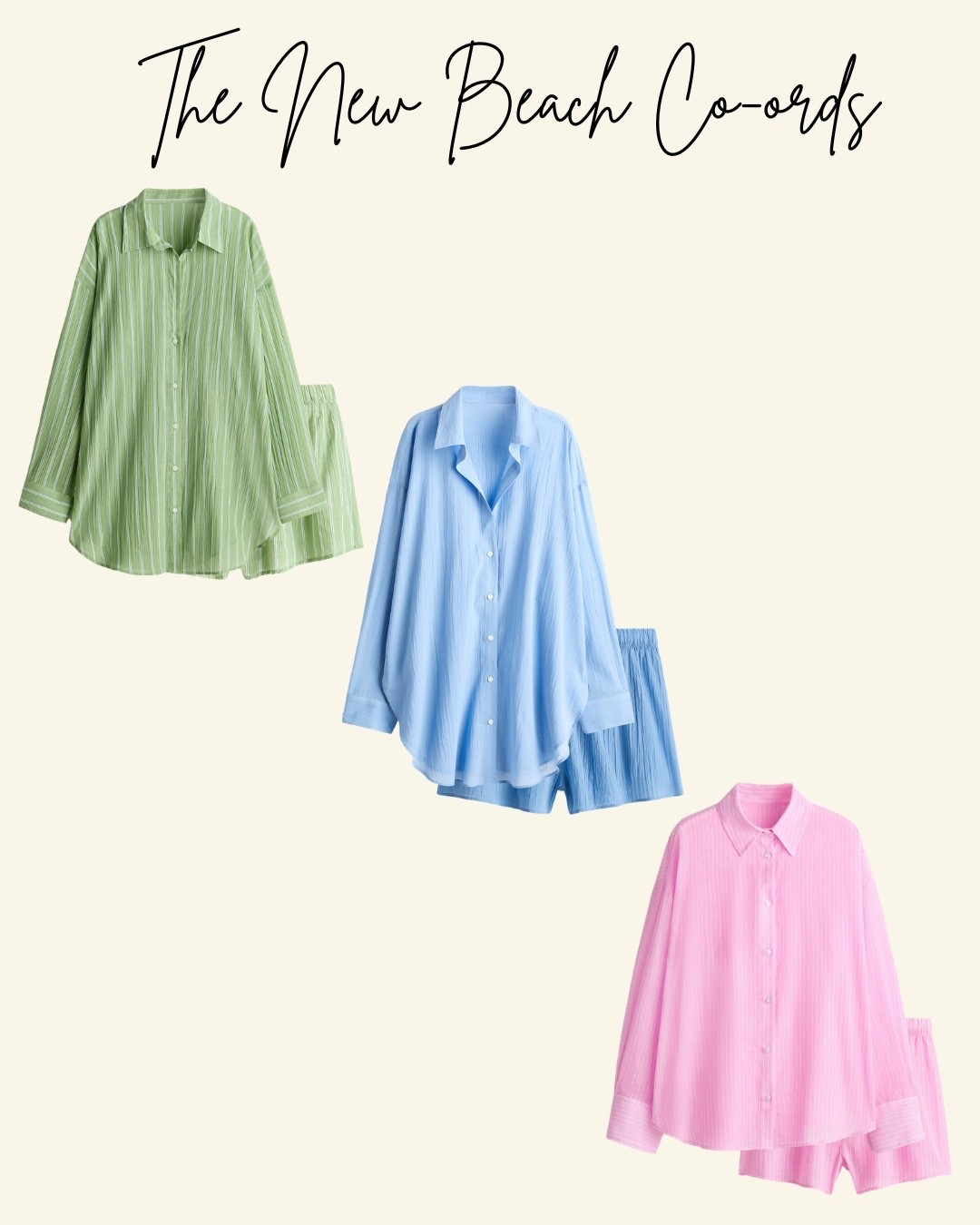 The new Beach Co-ords 💚🩵💗
Up to 30% off at the moment 🫶

#LTKspring #LTKeurope #LTKuk