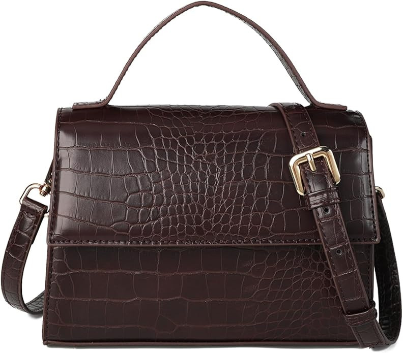 Gladdon Small Leather Crossbody Purse for Women Trendy Ladies Top Handle Shoulder Bags | Amazon (US)