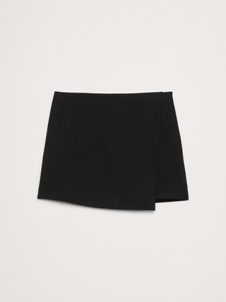 Everywhere Ponte Wrap Mini Skort | Banana Republic (US)