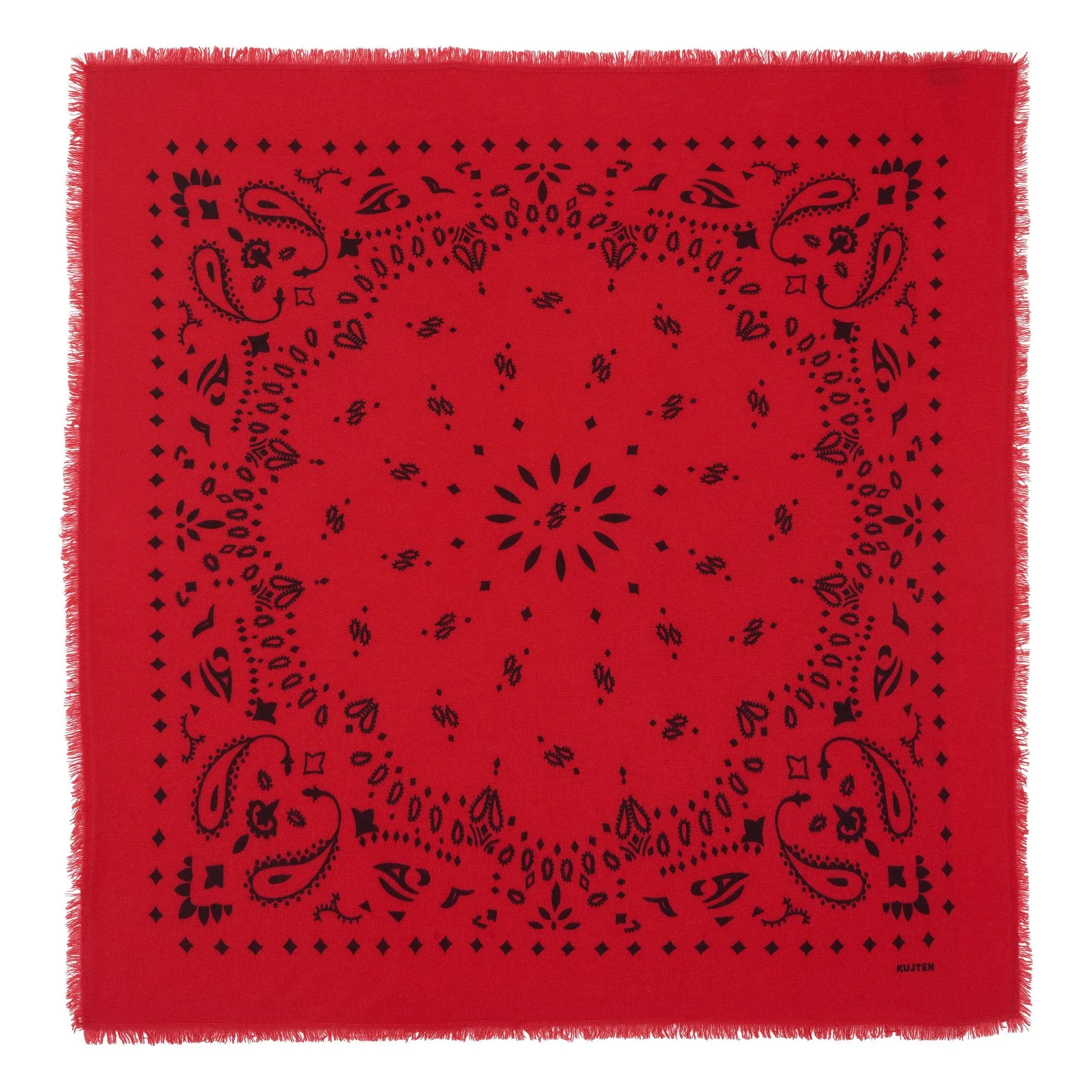 Hachiko Cashmere Bandana | Red | Smallable
