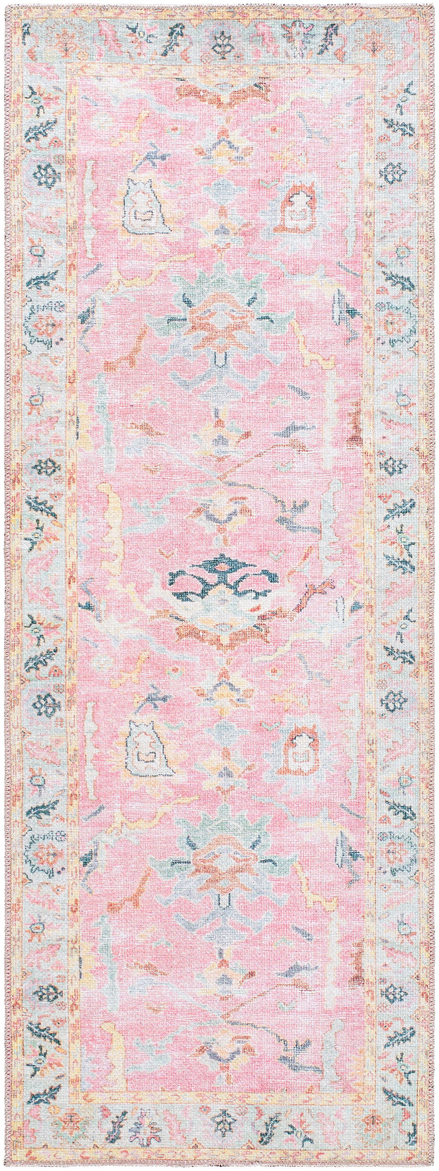 My Texas House Back to Campus Eloise Traditional Floral Indoor Runner Rug - Walmart.com | Walmart (US)