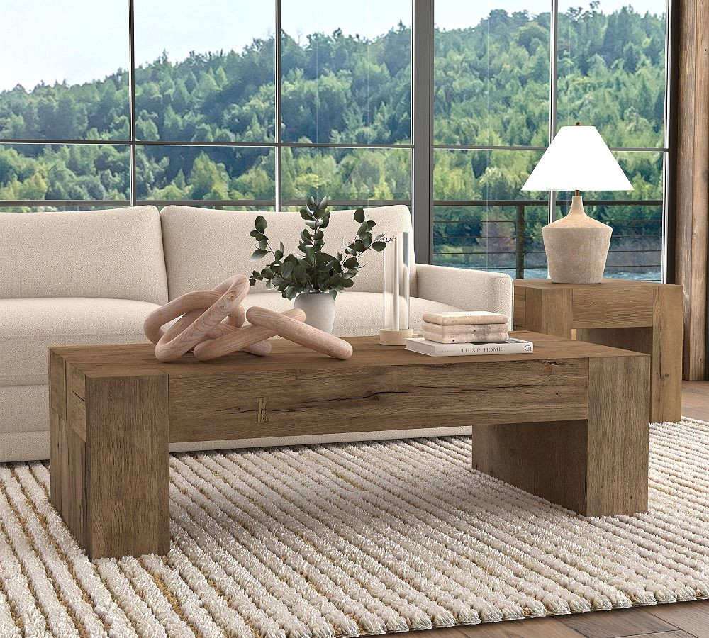 Raymond Rectangular Reclaimed Wood Coffee Table (60") | Pottery Barn (US)