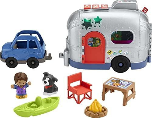 Amazon.com: Fisher-Price Little People Light-Up Learning Camper, 2-in-1 Vehicle and Interactive p... | Amazon (US)