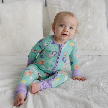 Mermaid Magic Bamboo Viscose Zippy | Little Sleepies
