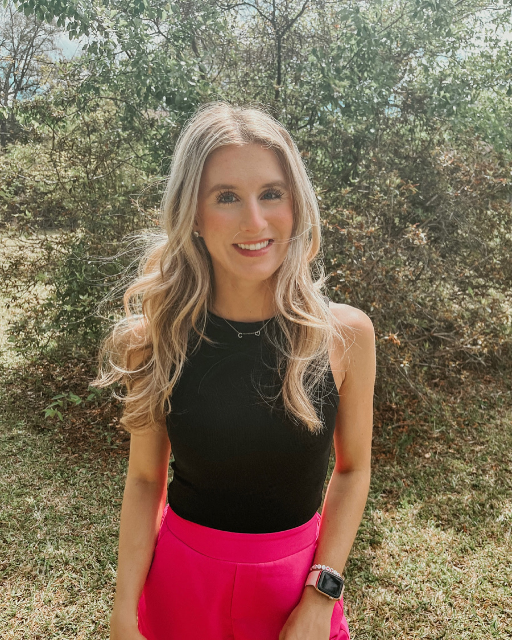 pink is my favorite color if you couldn’t tell!
these shorts are pink lily and i am going to try and link as close as possible! 
this bodysuit is from target! 

#style #spring #pink #shorts #blonde #casual #outfit 

#LTKFind #LTKstyletip #LTKSeasonal