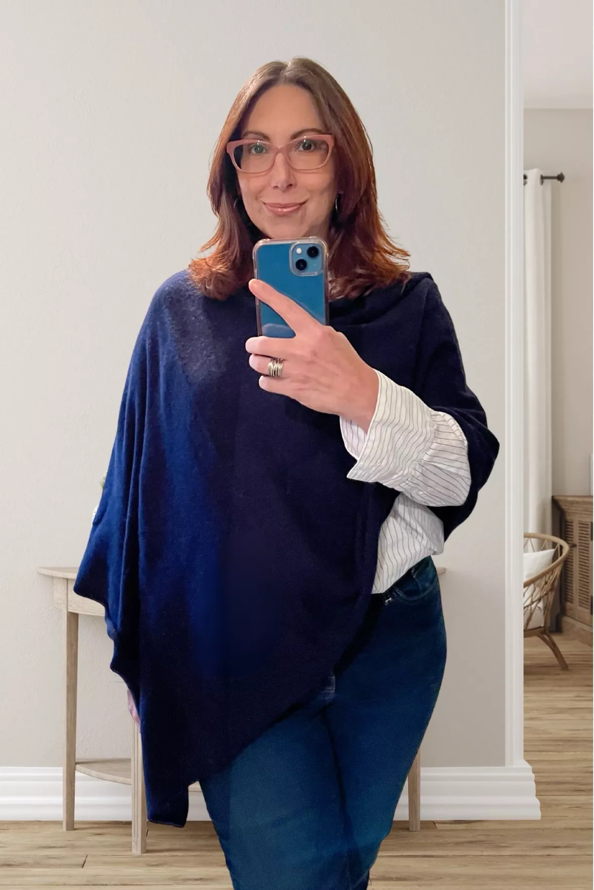 Cashmere-wool blend poncho curated on LTK