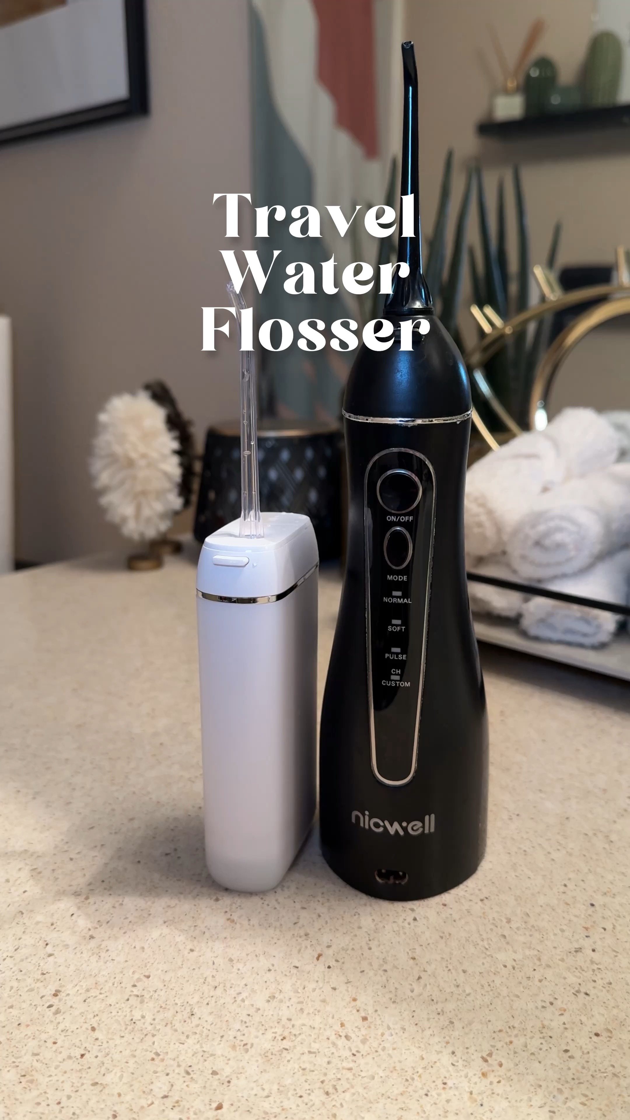 If you are sick of traveling with your big water flosser, you need this smaller, travel version  

#LTKVideo #LTKTravel #LTKFindsUnder50