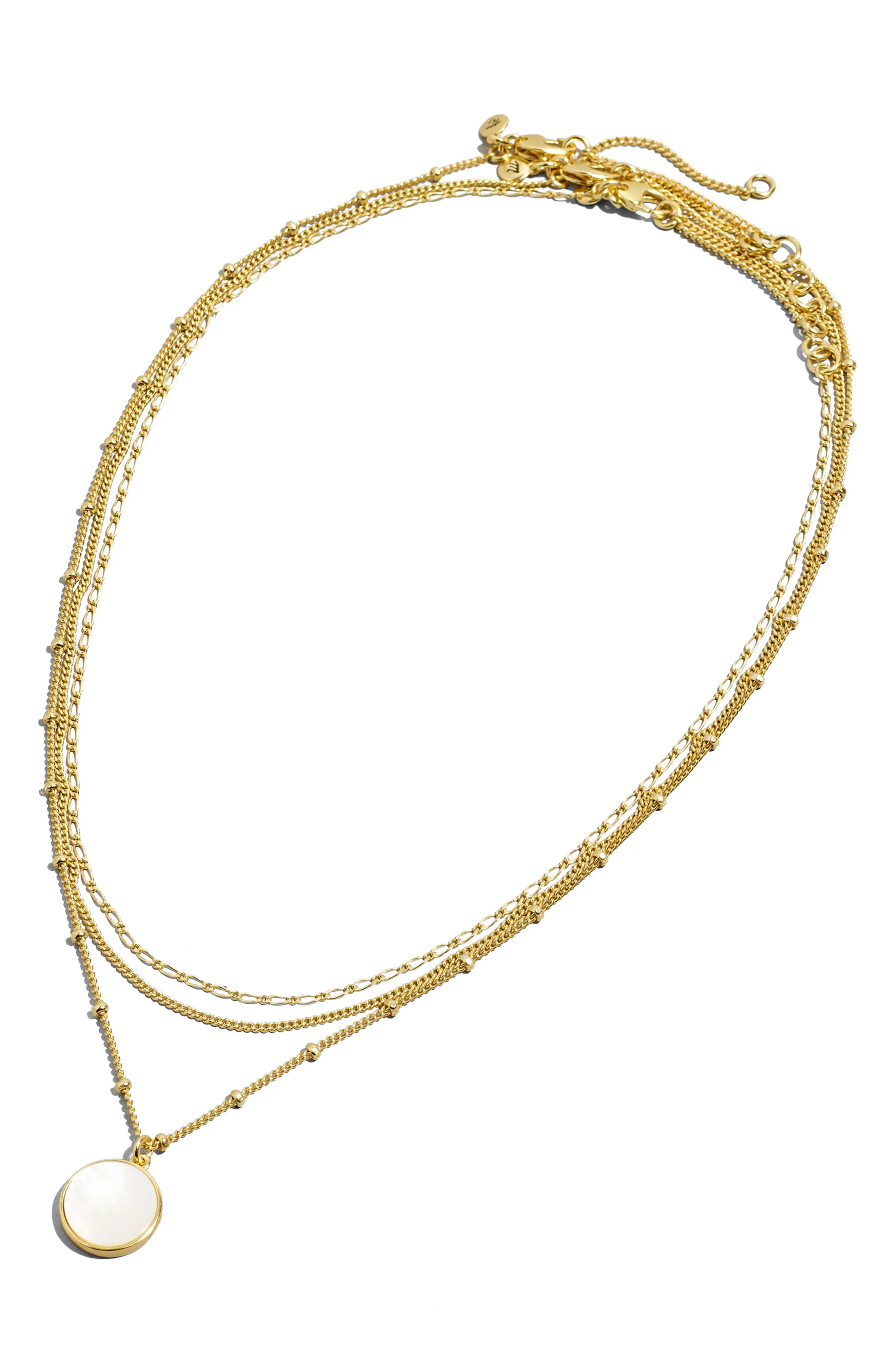 Madewell Set of 3 Necklaces in Vintage Gold at Nordstrom | Nordstrom