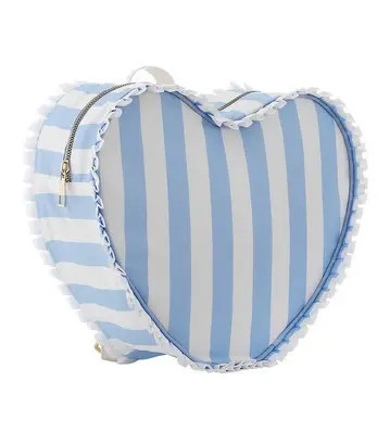Dilworth Road Ruffle Heart Backpack - Blue | JoJo Mommy