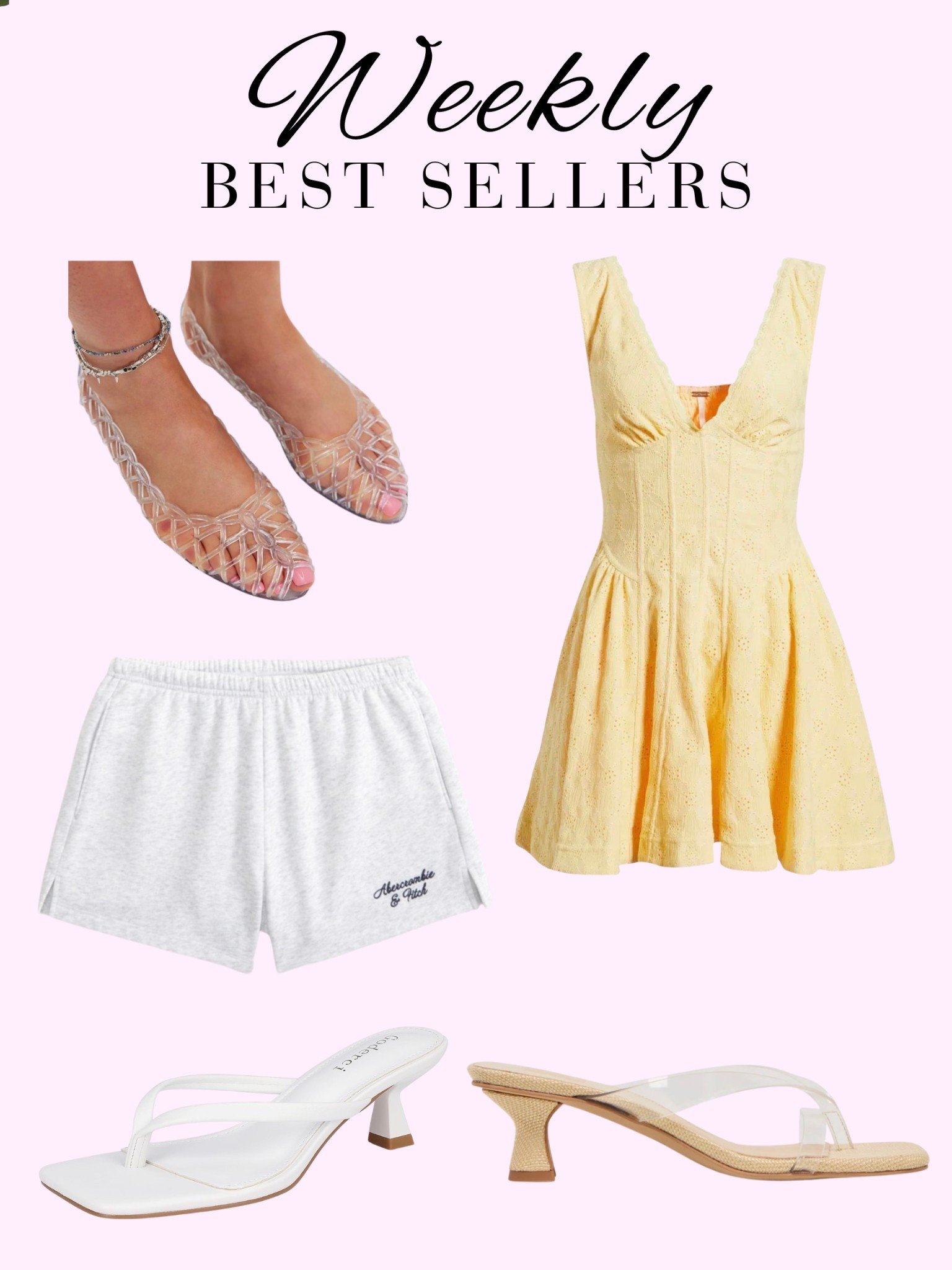 Top sellers, spring outfits, summer outfits, jelly shoes, jelly heels, thong heels 

#LTKSaleAlert #LTKootd #LTKTravel